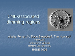 PowerPoint Presentation - CME-associated dimming regions
