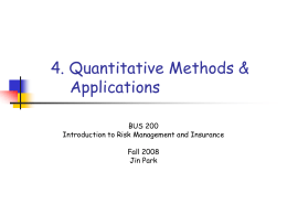 Topic 4. Quantitative Methods