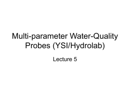Multi-parameter Water-Quality Probes (YSI/Hydrolab)
