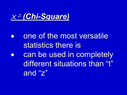 Chapter 11 - Chi-Square