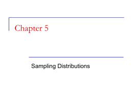 Sampling distribution of