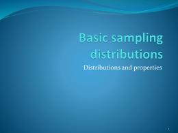 SPC Basic sampling distributionsx