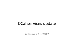 DCal cabling update