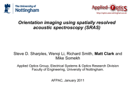 sras_afpac11 - Applied Optics