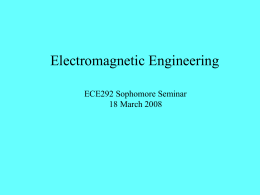 Electromagnetics - University of Idaho
