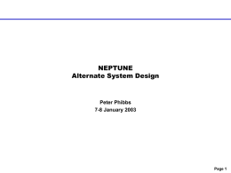 NEPTUNE Alternate System Design