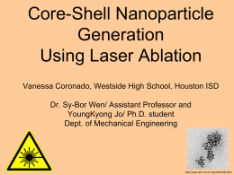 Core-Shell Nanoparticle Generation Using Laser Ablation
