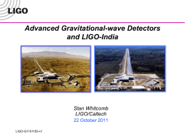 Searching for GW with LIGO
