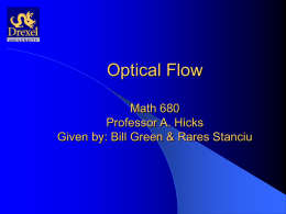 Altitude Sensor with Optical Flow Math 680 Professor A