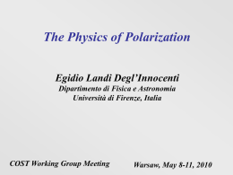 Diapositiva 1 - Polarisation