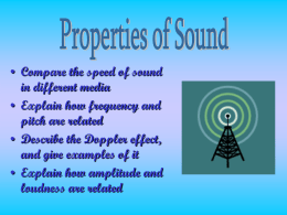 properties of sound - Junction Hill C