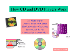 cd-dvd - Center on Materials and Devices for Information