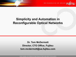 Dynamic Optical Networking