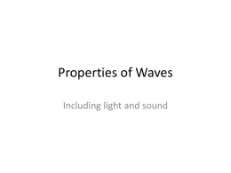 Properties of Waves