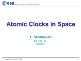 Atomic Clocks: Testing Fundamental Laws of Physics in Space