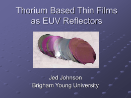 Thorium Based Thin Files as EUV Reflectors