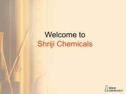 Shreeji Chemicals is western India`s leading and the largest