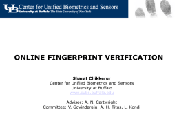 Automatic Fingerprint Verification