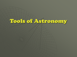 Tools of Astronomy