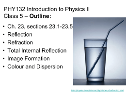 PHY132 Introduction to Physics II Outline: Class 5