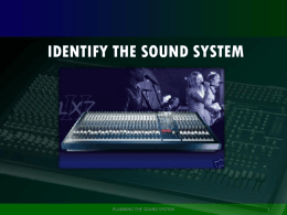 IDENTIFY THE SOUND SYSTEM