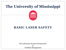 Laser Safety Training - Laboratory Services