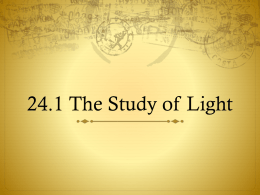 24.1 The Study of Light / 24.2 Tools for Studying Space