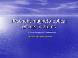 Resonant magneto-optical effects in atoms