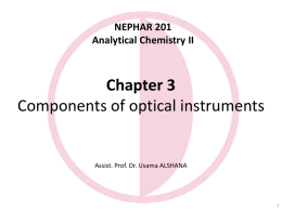Analytical Chemistry II_Components of optical instruments_7x