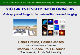 Intensity interferometry