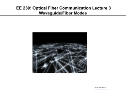 Lecture 3A: Fiber Modes