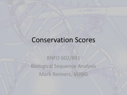 Conservation scores, updated