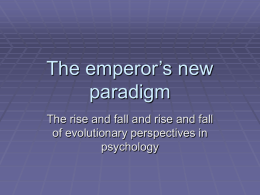 The emperor’s new paradigm - Budapest University of