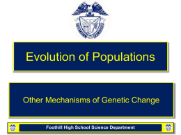 16-2 Evolution As Genetic Change