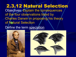 2.3.12 Natural Selection