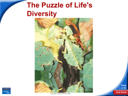 15-1 The Puzzle of Life`s Diversity