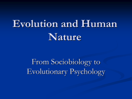 13.5 Evolutionary Psychology and Its Problems