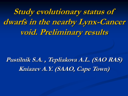 Study properties of dwarf galaxies in and around the nearby Lynx