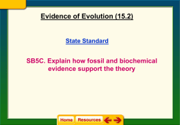 Evidence of Evolution Notes (15.2)