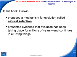 15-3 Darwin Presents His Case
