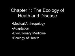 Ecology of Diseases