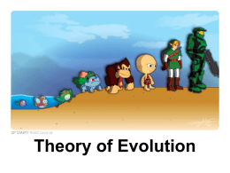 Theory of Evolution - Doral Academy Preparatory
