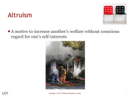 Altruism: Helping Others - McGraw-Hill