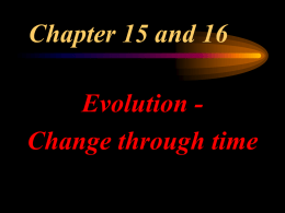 Evolution PowerPoint Lecture Notes