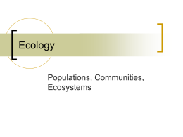 Ecology ppt notes