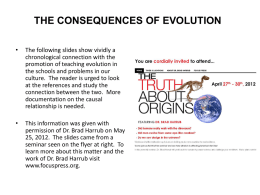 Consequences of Evolution