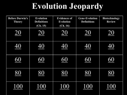 Evolution Definitions