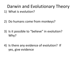 Evolutionary Theory notesx