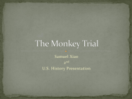 The Monkey Trial