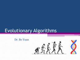 Genetic Algorithms and Related Topics